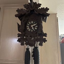 All-Original Vintage German Hand-Carved Cuckoo Clock – Mechanical – Works