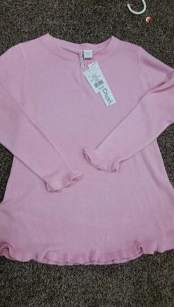 NEW with tags Light weight pink girls sweater/dress size large