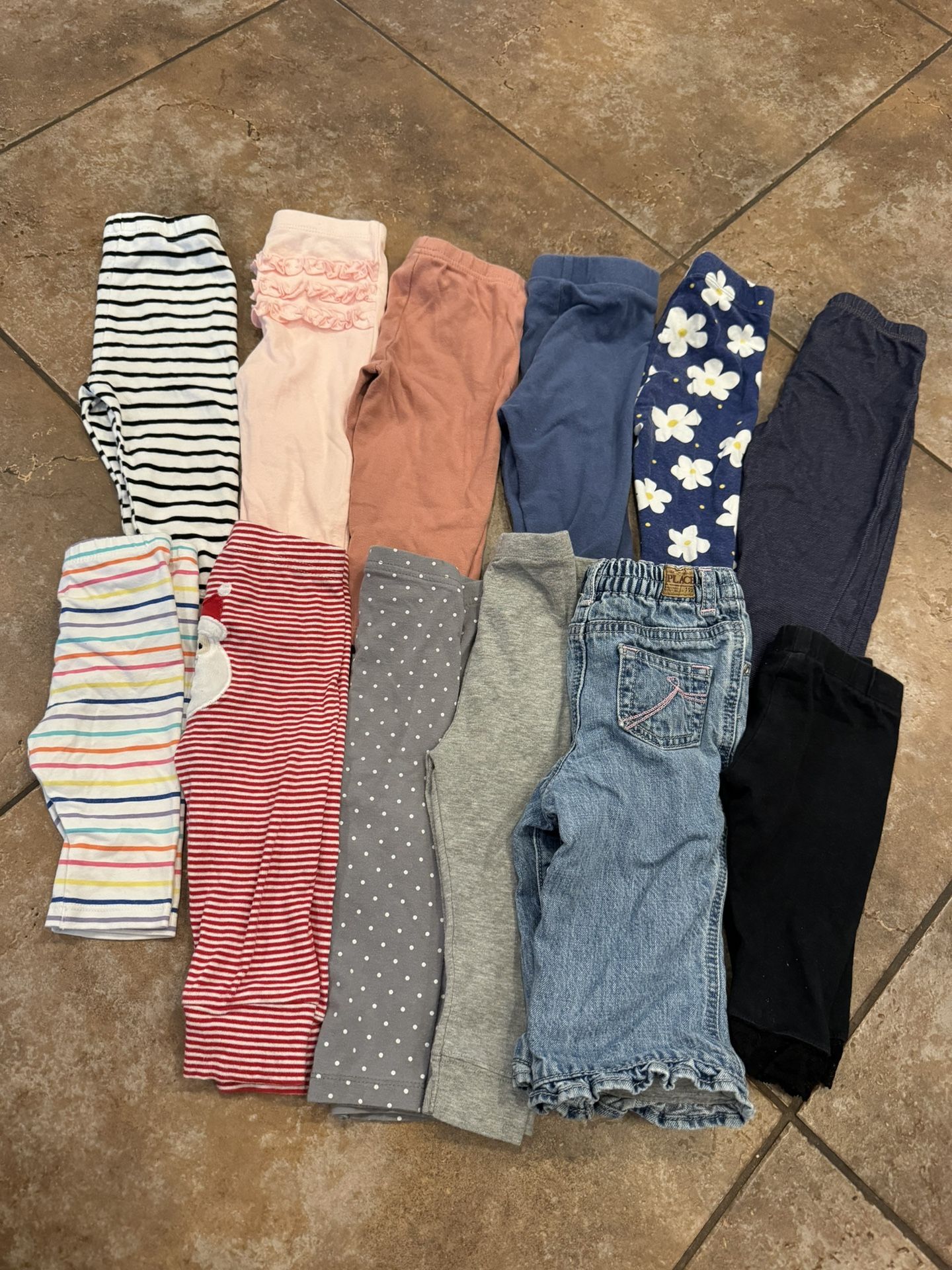12 Month Baby Girl Pants Bundle
