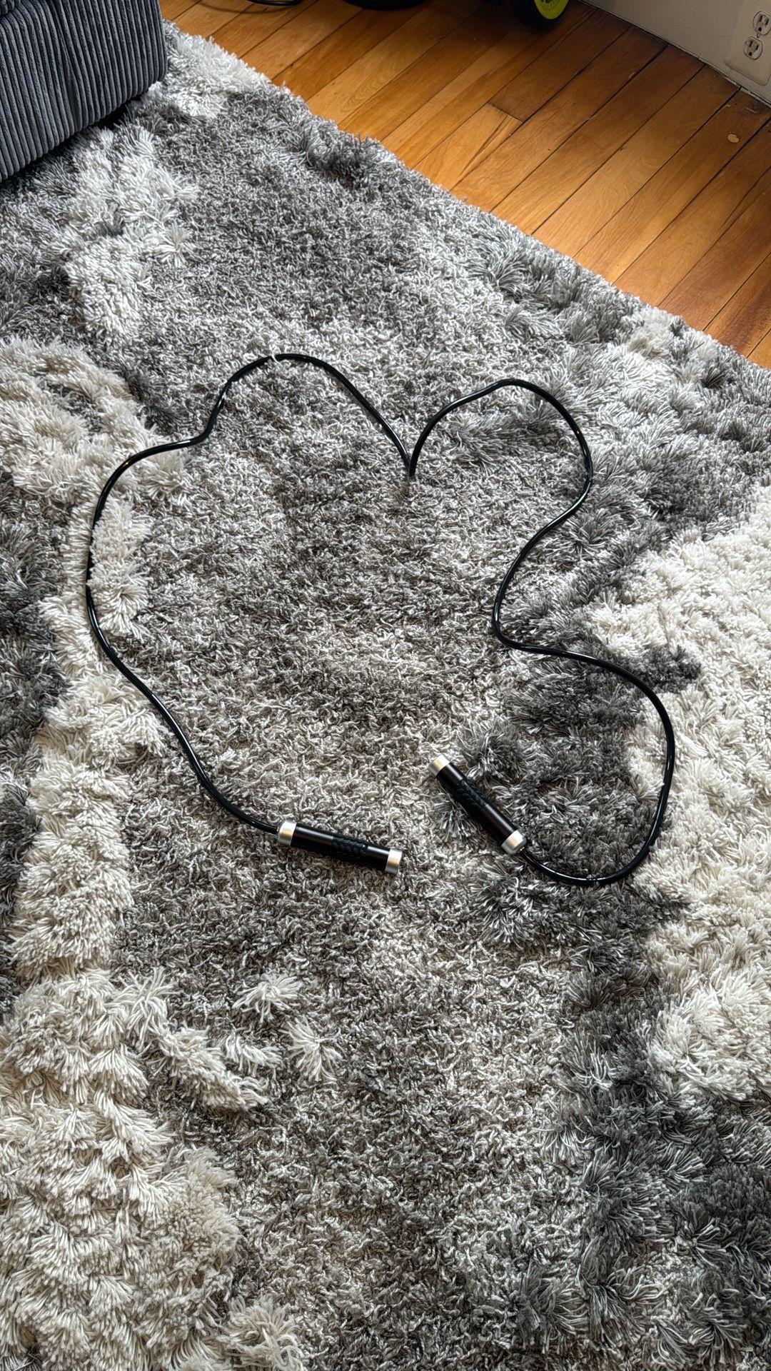 Black and Silver Heavy Duty Jump Rope