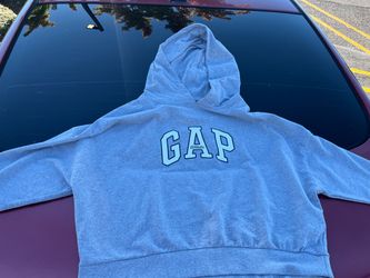 Gap Athletic Logo Pullover Hoodie Gray
