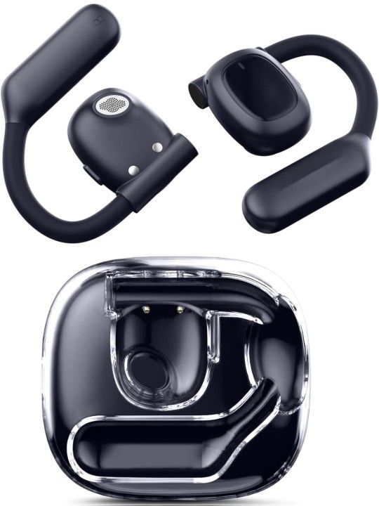 Open Ear Headphones, 80H Playtime Air Conduction Earbuds w/Fast Charging, 16mm Hi-Fi Audio Drivers, Physical Buttons, ENC Mic, IPX5 Waterproof, Blueto