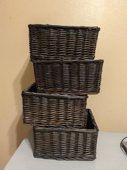 Vintage wicker baskets