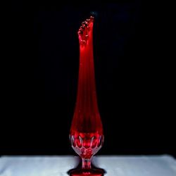 Vintage Ruby Amberina Swung Vase