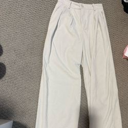 Buttoned Cream Pants 