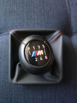 2021 to 2026 BMW G8X M2 / M3 / M4 Tri-Color Shift Boot AND KNOB  - Cross Stitch