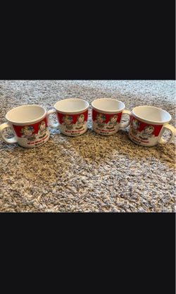 Set of 4 Vintage 1991 Campbell’s Soup Mug Cups