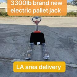  3300lb Brand New Electric Pallet Jack