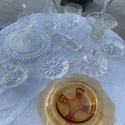 Vintage Glass Pieces All For $60