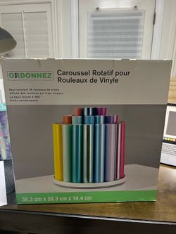Vinyl roll rotating Carousel by Simply tidy Cricut