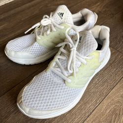 White adidas running shoes