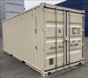 NEW 20ft Beige One Trip Shipping Containers For Sale