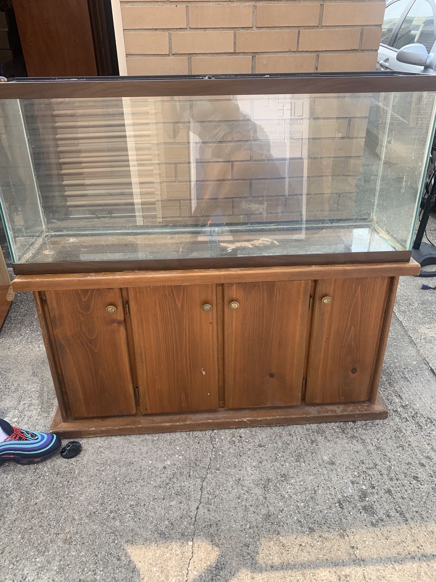 Fish tank with table