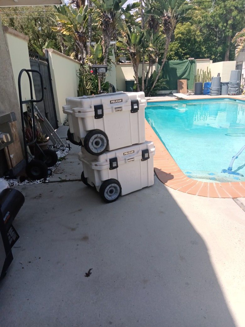 Two Pelican Full Size Coolers.
