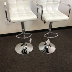 2 Pc Swivel Bar Stools 