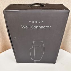 Tesla wall connector level 2 hardwired electric vehicle ev charger 