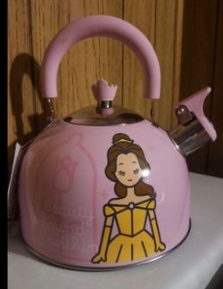 New Disney beauty and the beast Princess belle tea kettle teapot.