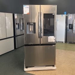 Samsung 25 cu. ft. 3-Door French Door Counter Depth Smart Refrigerator with Family Hub