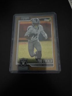 Topps 2026 Tre Tucker Las Vegas Raiders #236 Gold #39/50 Parallel