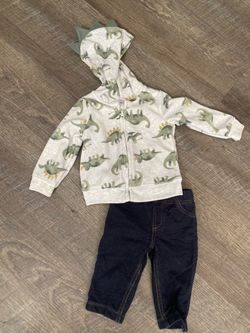Boys dinosaur sweater and pants size 6/9 months by carters #8