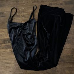 Black Velvet Dress 