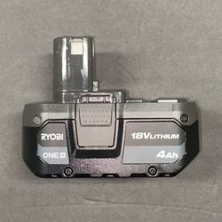 RYOBI 18V Lithium Ion 4Ah Battery
