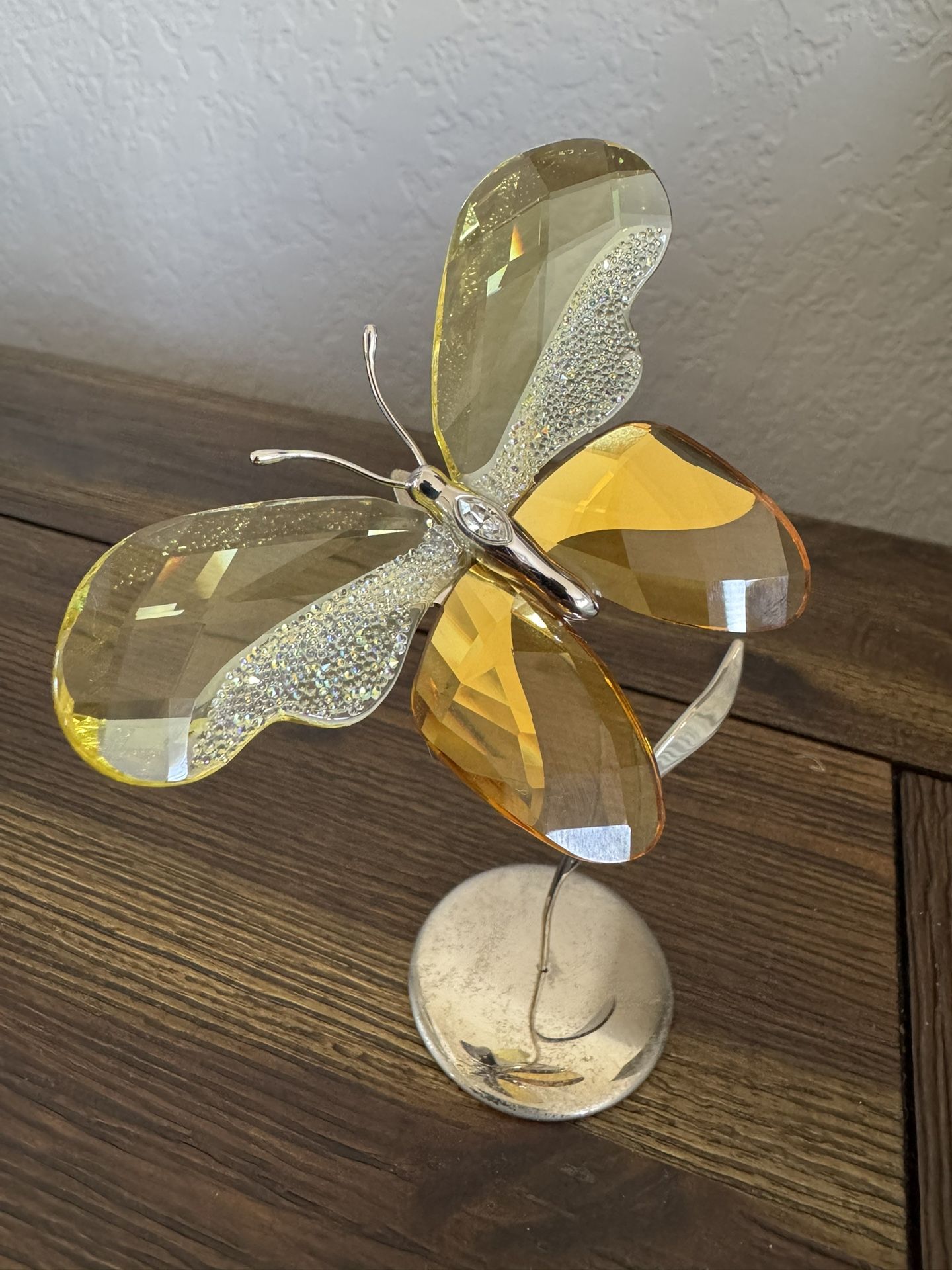 SWAROVSKI CRYSTAL PARADISE BUTTERFLY ALMINA JONQUIL # 861934