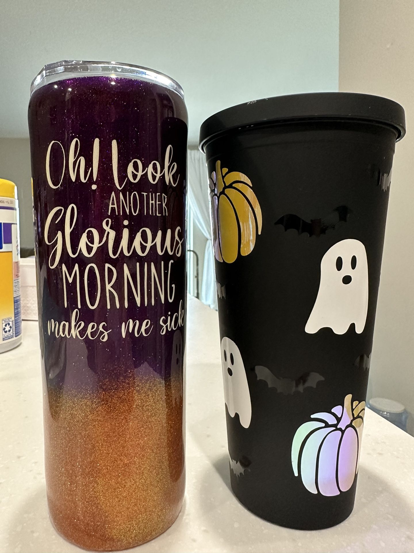 Halloween Tumbler Hocus Pocus -Pumpkins Ghost Cup