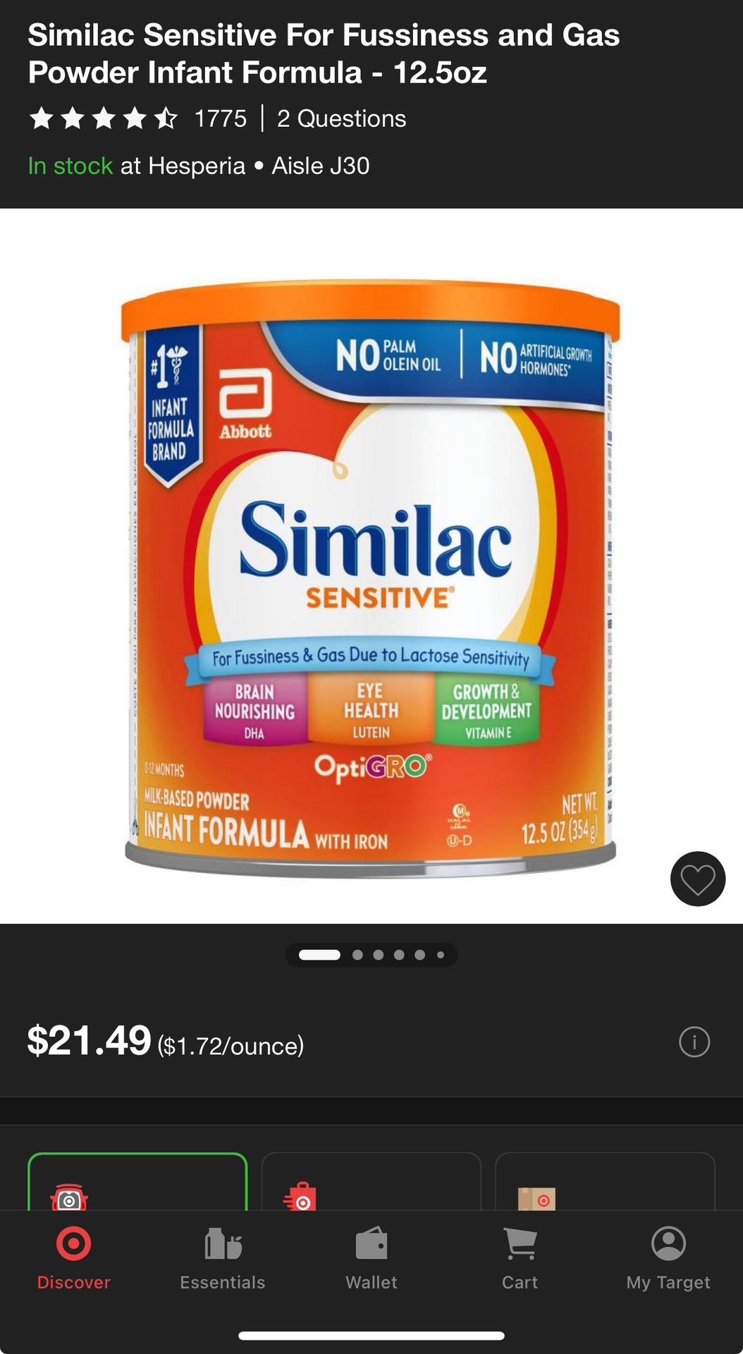 Similac Sensitive