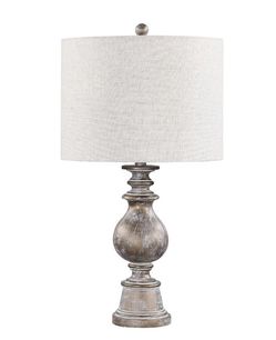 Brie Drum Shade Table Lamp Oatmeal and Antique Gold