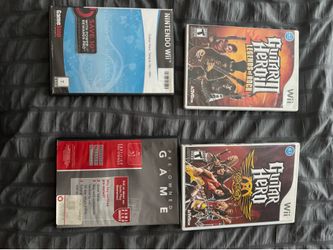 Set of 4 Guitar Hero Games GH3 GHA GHSM GHWT