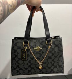 Black coach C purse