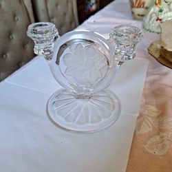 Indiana Constelation Grape Frosted Double Light Candle Stick Holder