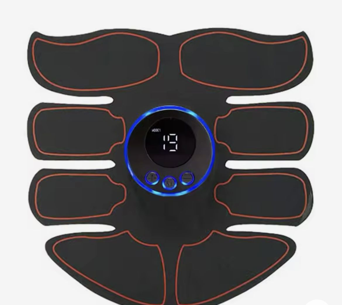 EMS Abdominal Muscle Stimulator Fitness ABS Arm Training Patches Muscle Exercise Instrument USB Charging Home Men