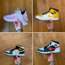 Jordan 1 Mid Sz 12 And 12.5 Adidas Williams Sz 12