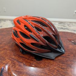 Orange & Black Lightweight Cycling Helmet Adult Size M Bicycle Helmet 