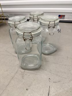 Medium Size Pantry Glass Jars