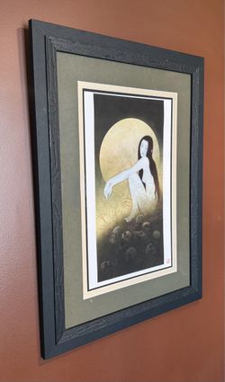 Senju Horimatsu “Shuugetsu [Autumn Moon]” Kyoto Japan signed numbered and stamped Lithograph