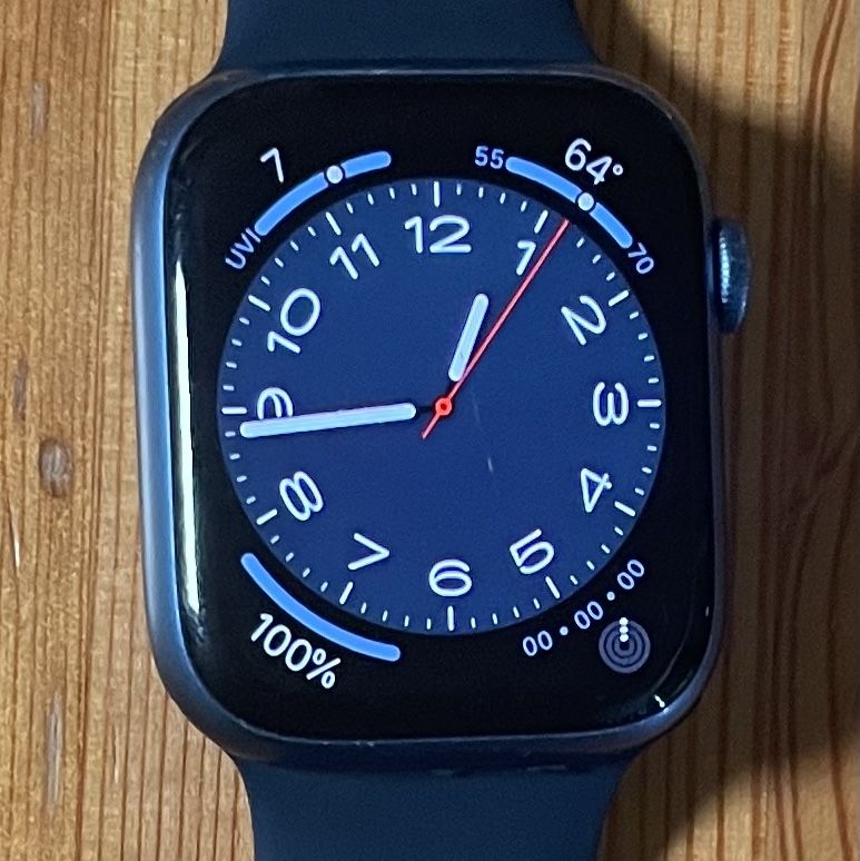 Apple Watch Series 7 - 45mm - Blue Aluminum - Abyss Blue Sport Band