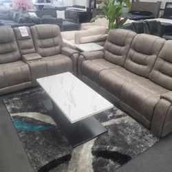 4 Recliner Sofa And Love Seat 