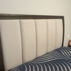 Queen Bed Frame + Sealy Posturepedic Hybrid Mattress