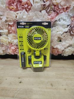 RYOBI
USB Lithium Clamp Fan Kit with 2.0 Ah USB Lithium Battery and Charging Cable