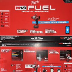 Milwaukee M18 Fuel 7/16” Hex Utility High Torque Impact Wrench Kit. Model #2865-22