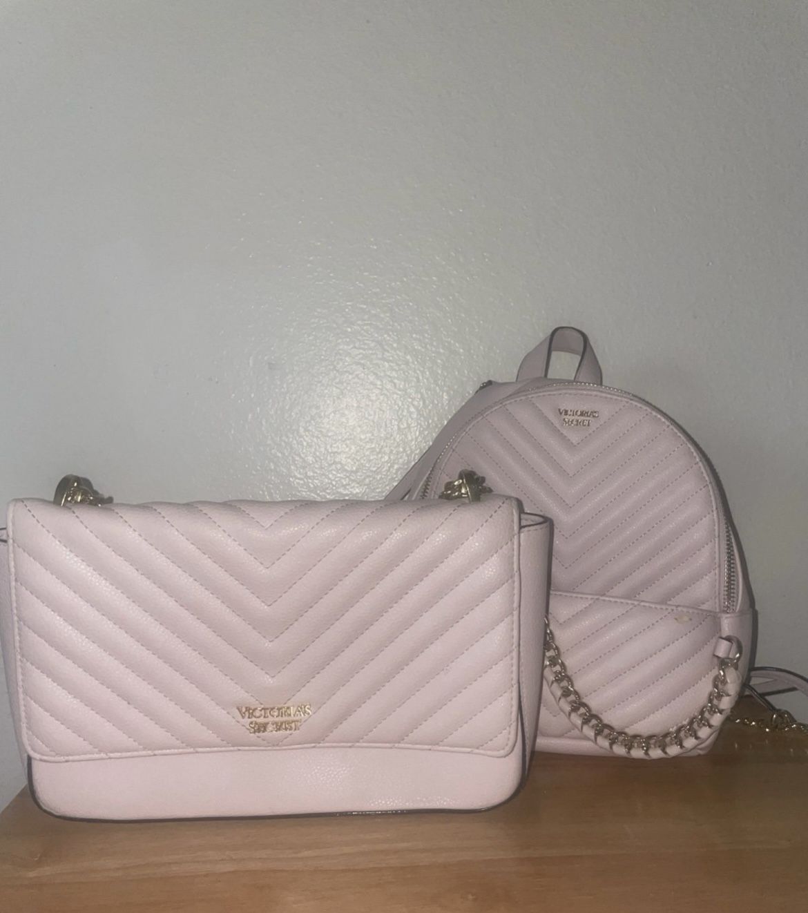 Matching Victoria Secret Purse & Backpack Pink