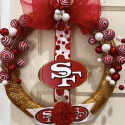 49ers Xmas Wreaths