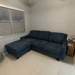 Blue sectional sofa