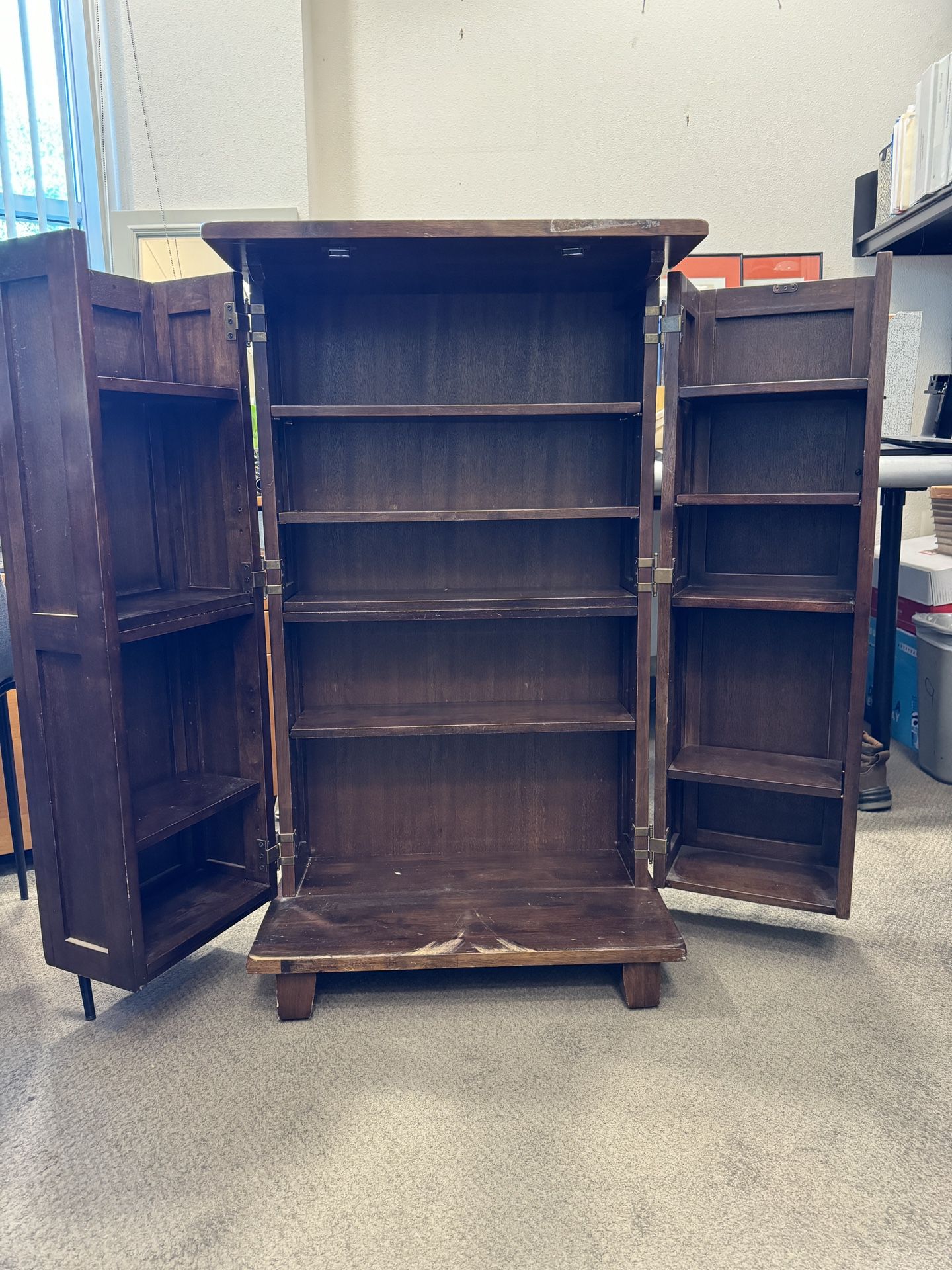Curio Cabinet With Doors, Beautiful solid wood