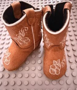 Baby boot barn Boots with Floral Embroidery