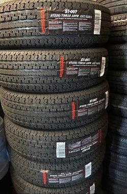 225/75/15 ST TIRES 10 PLY