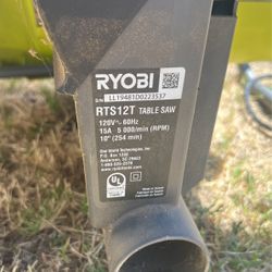 Ryobi 15 Amp 10 In Compact portable corded table Saw